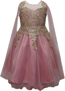 GIRLS DRESSY DRESS (0515747) DUSTY ROSE